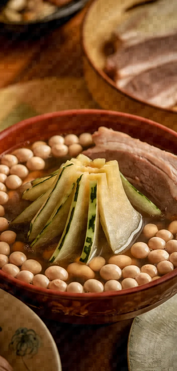 Bitter Melon Soybean And Pork Ribs Soup Recipe