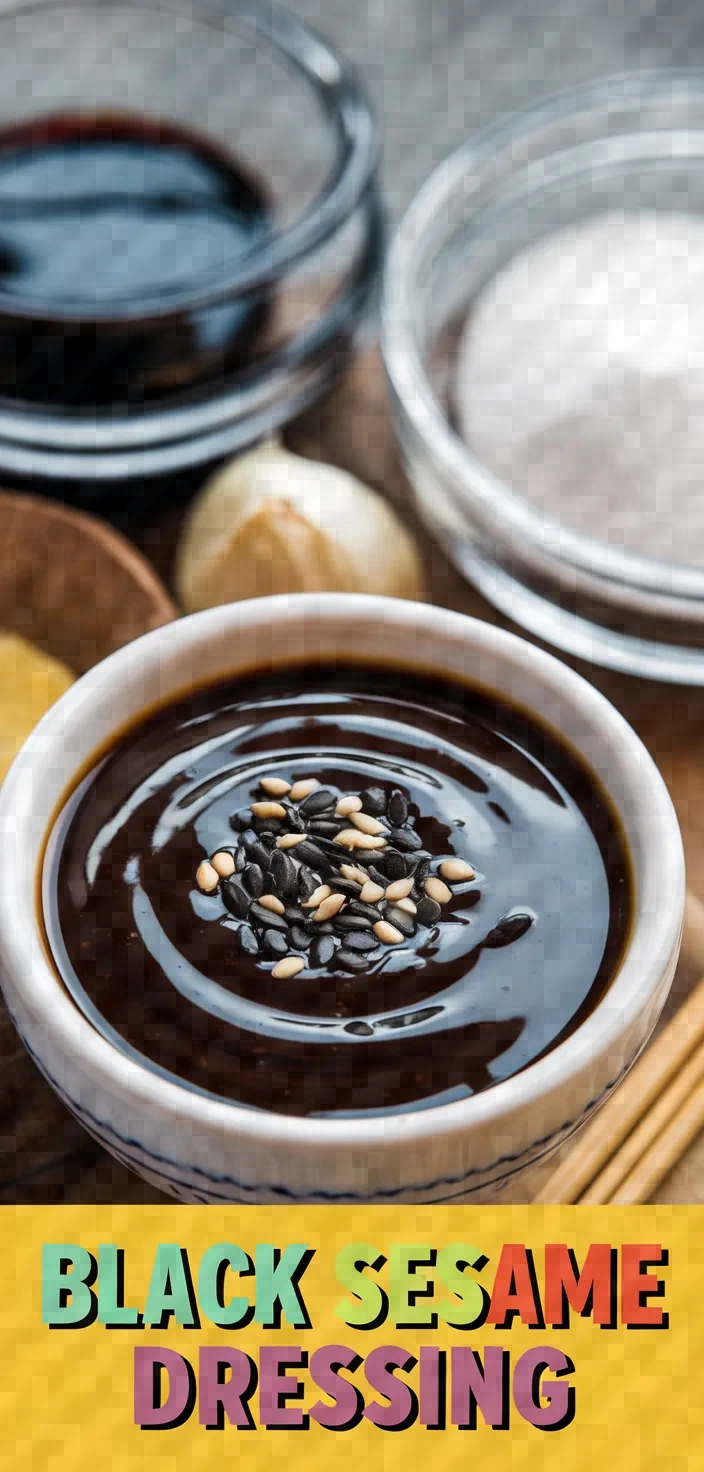 A photo of Black Sesame Salad Dressing Recipe