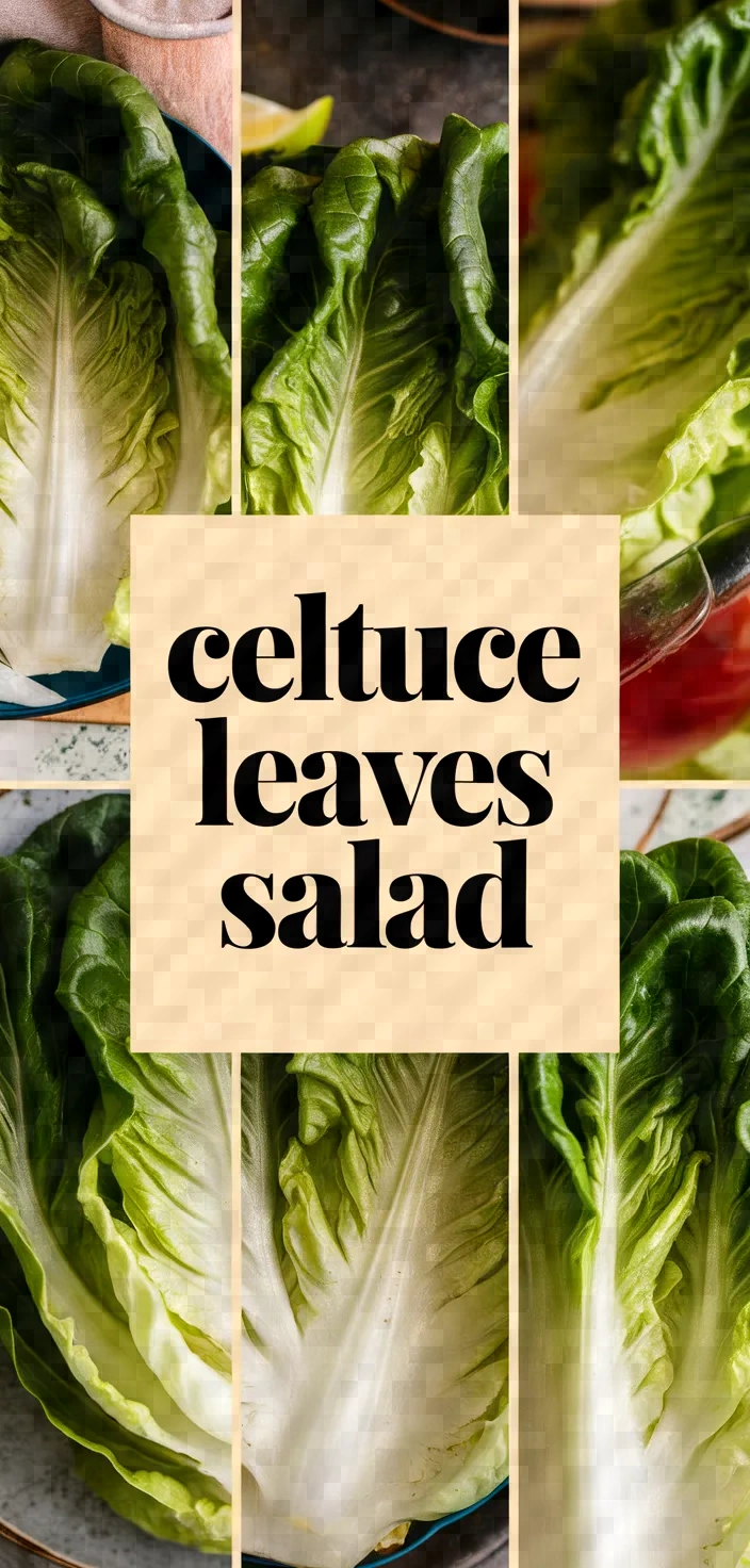 A photo of Celtuce Leaves Salad Recipe