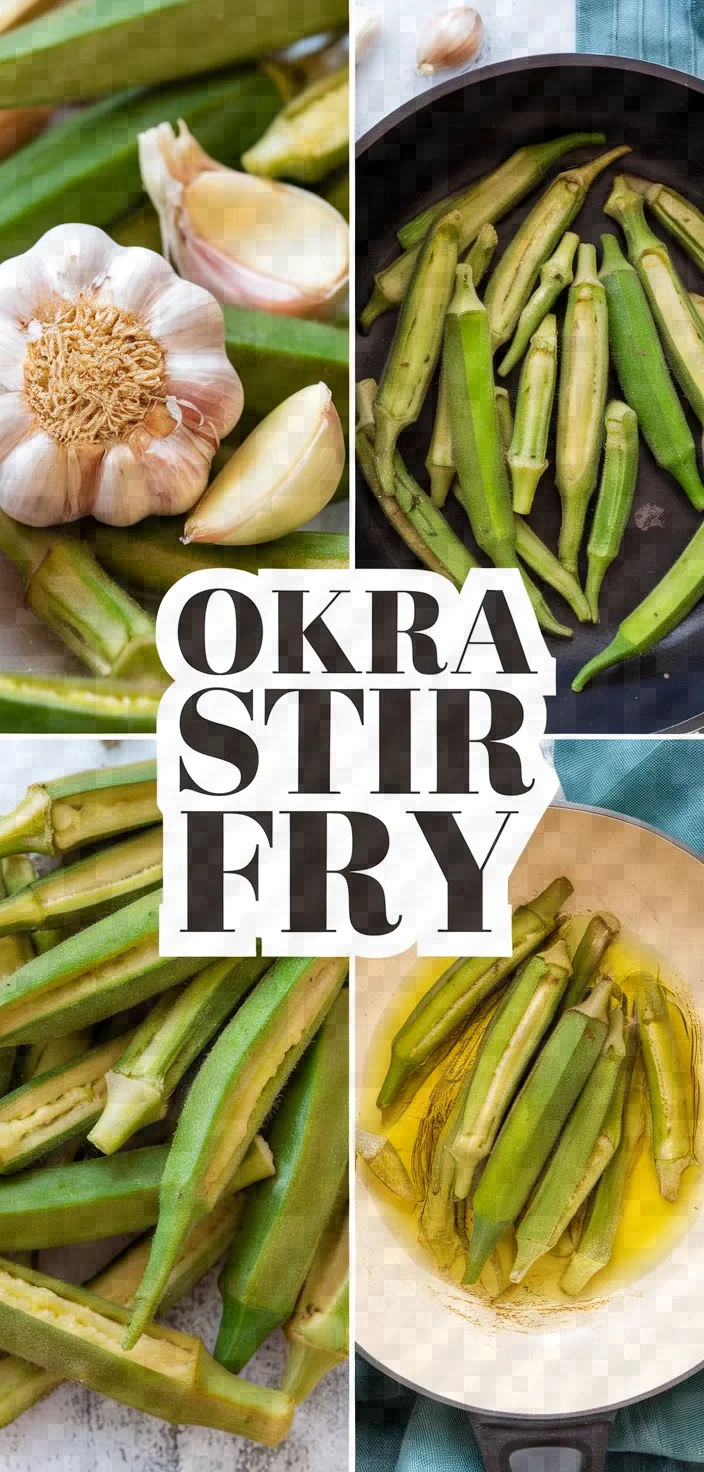 A photo of Four Ingredient Okra Stir Fry Recipe