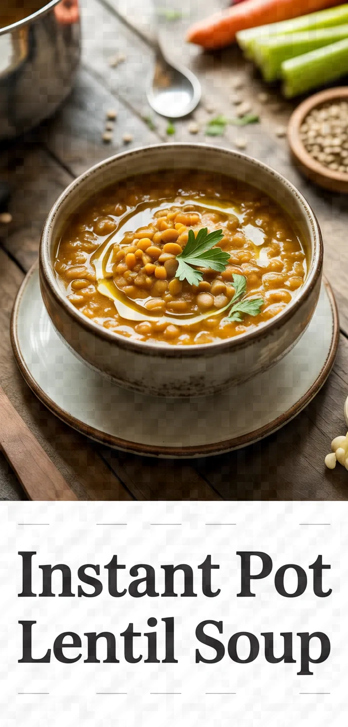 A photo of Instant Pot Lentil Soup Recipe