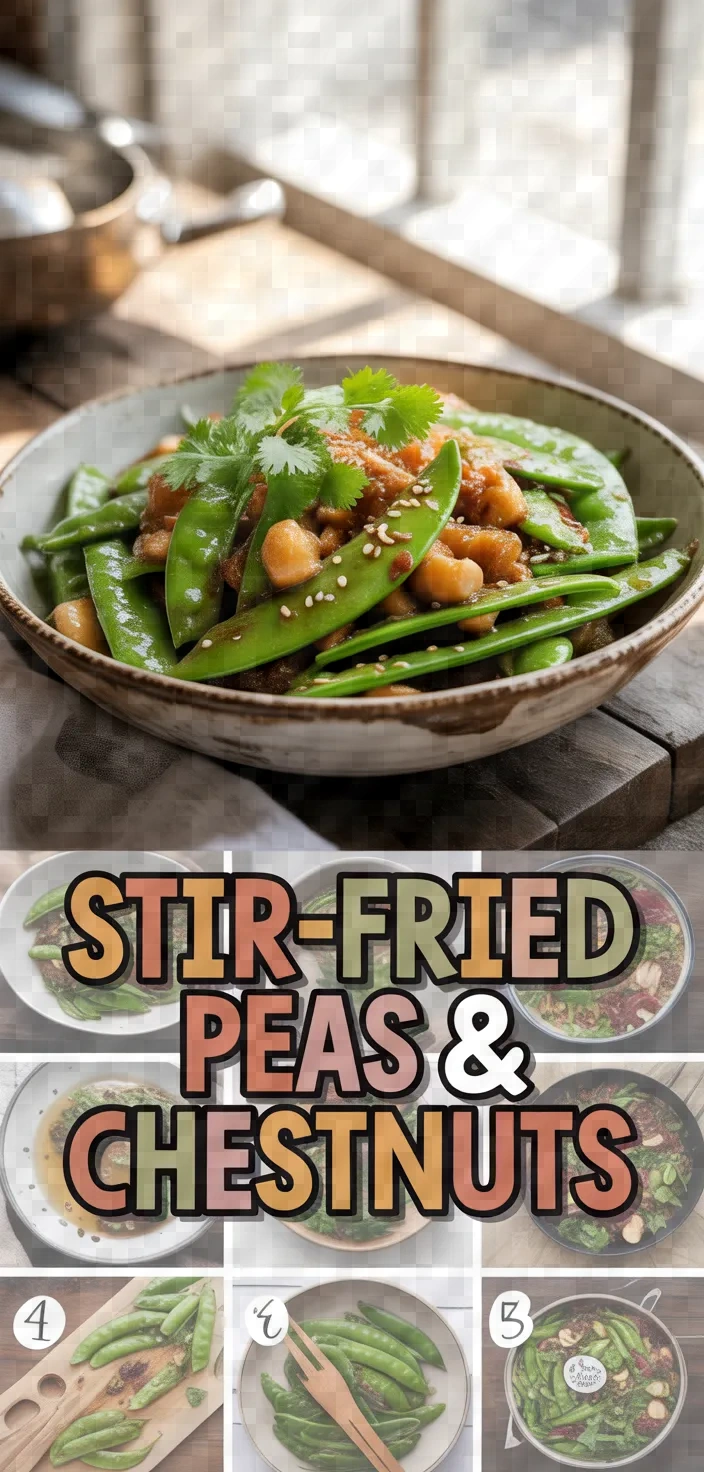 A photo of Stir Fried Snow Peas And Water Chestnuts Recipe
