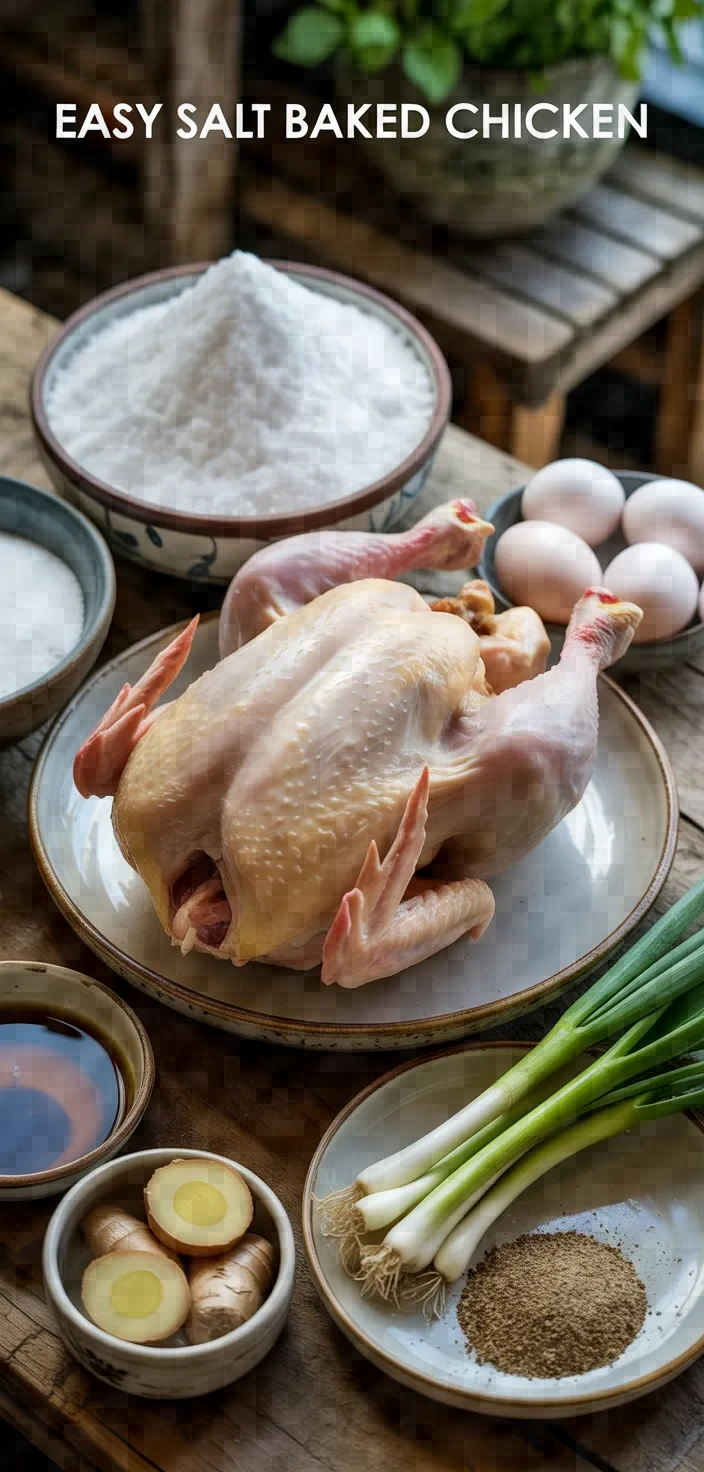 Ingredients photo for Easy Salt Baked Chicken Recipe