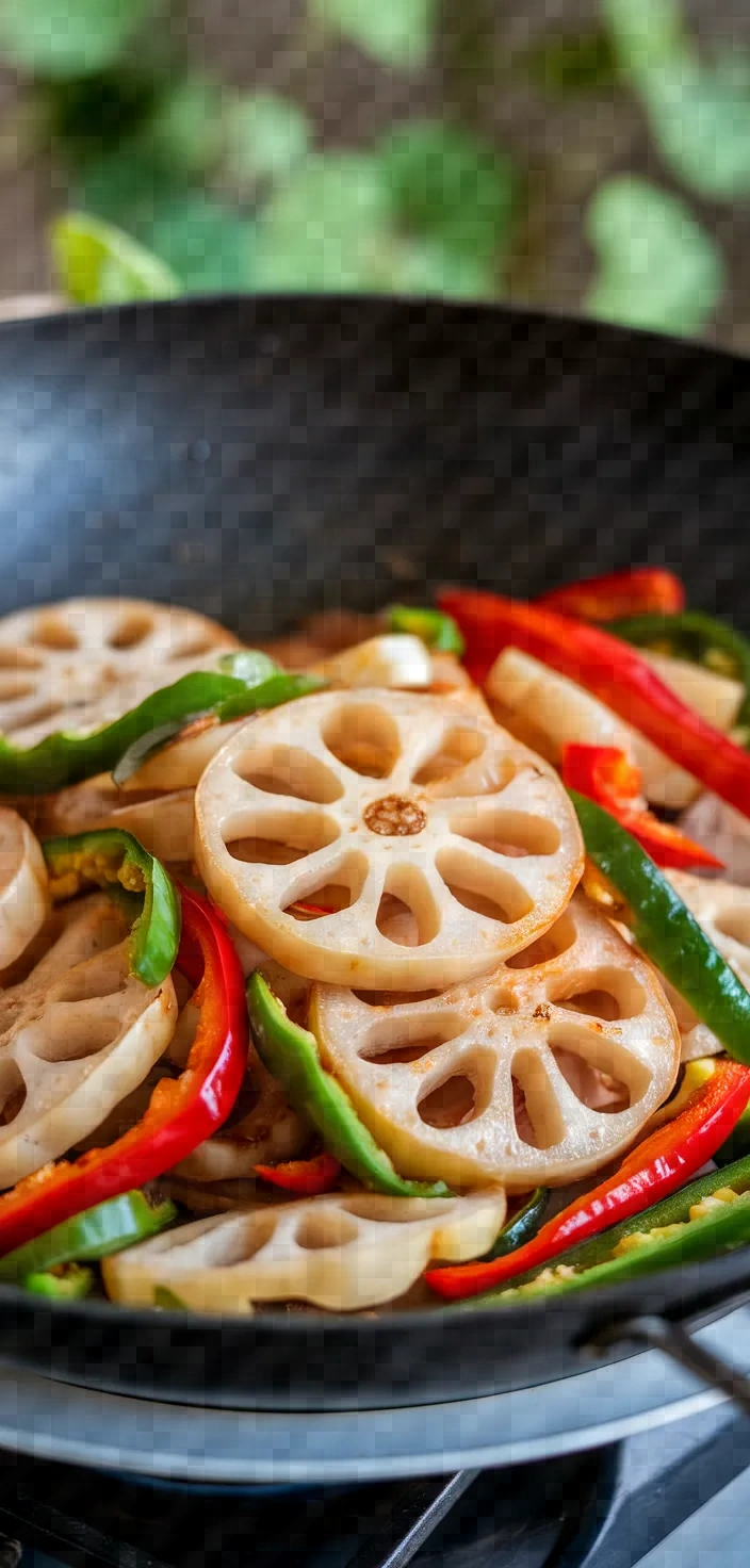 Stir Fried Lotus Root With Pepper Recipe