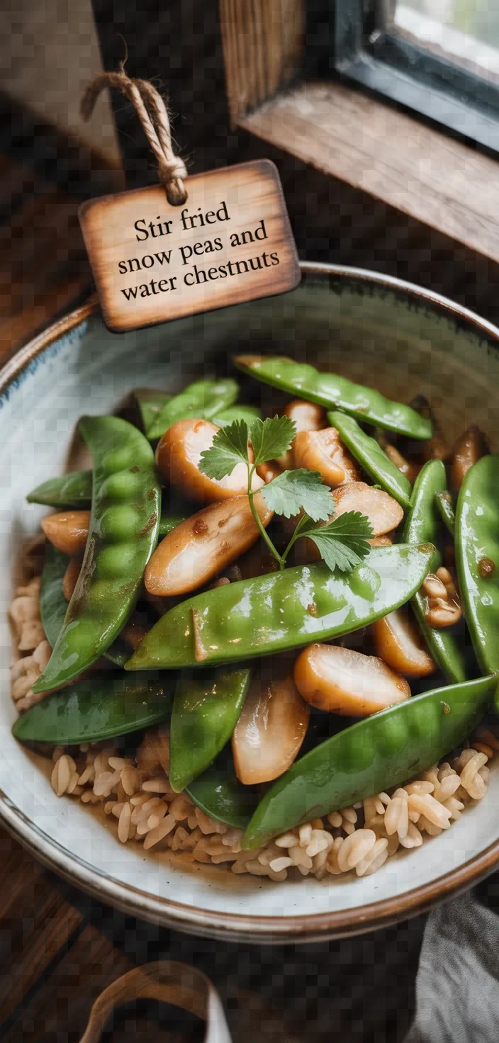 Stir Fried Snow Peas And Water Chestnuts Recipe