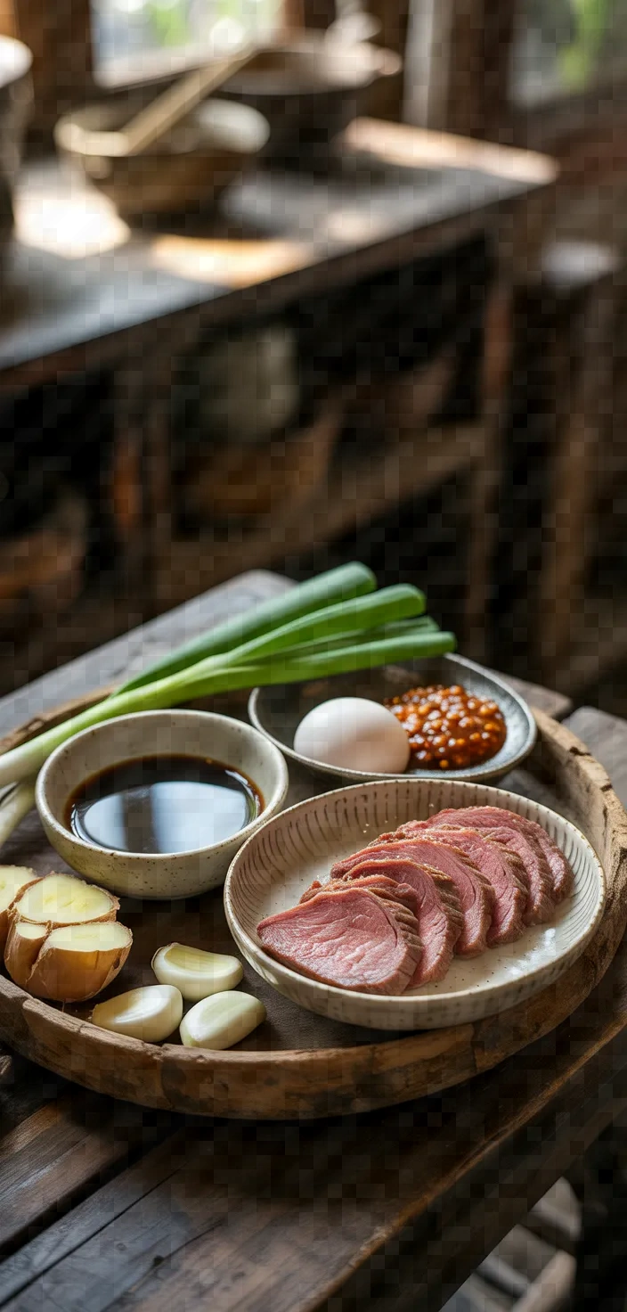 Ingredients photo for Szechuan Poached Beef Recipe