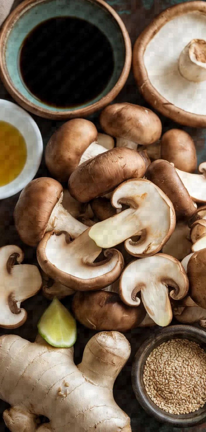 Ingredients photo for Teriyaki King Oyster Mushroom Recipe