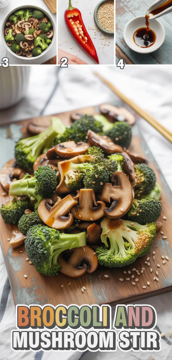 Broccoli And Mushroom Stir Recipe