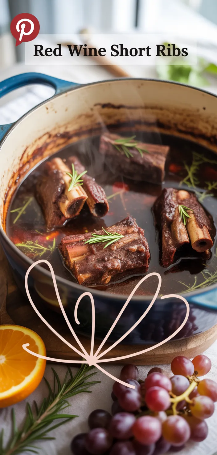 Red Wine Braised Short Ribs In Dutch Oven Recipe