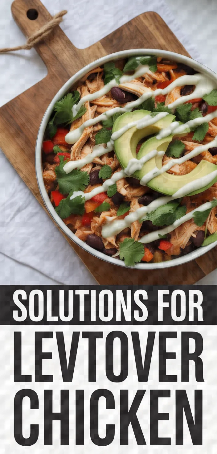 A photo of Solutions For Leftover Chicken Recipe