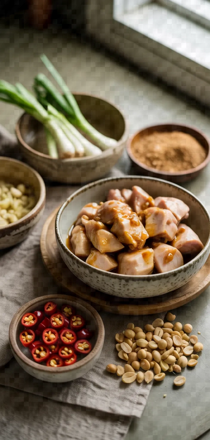 Ingredients photo for Easy Kung Pao Chicken Recipe