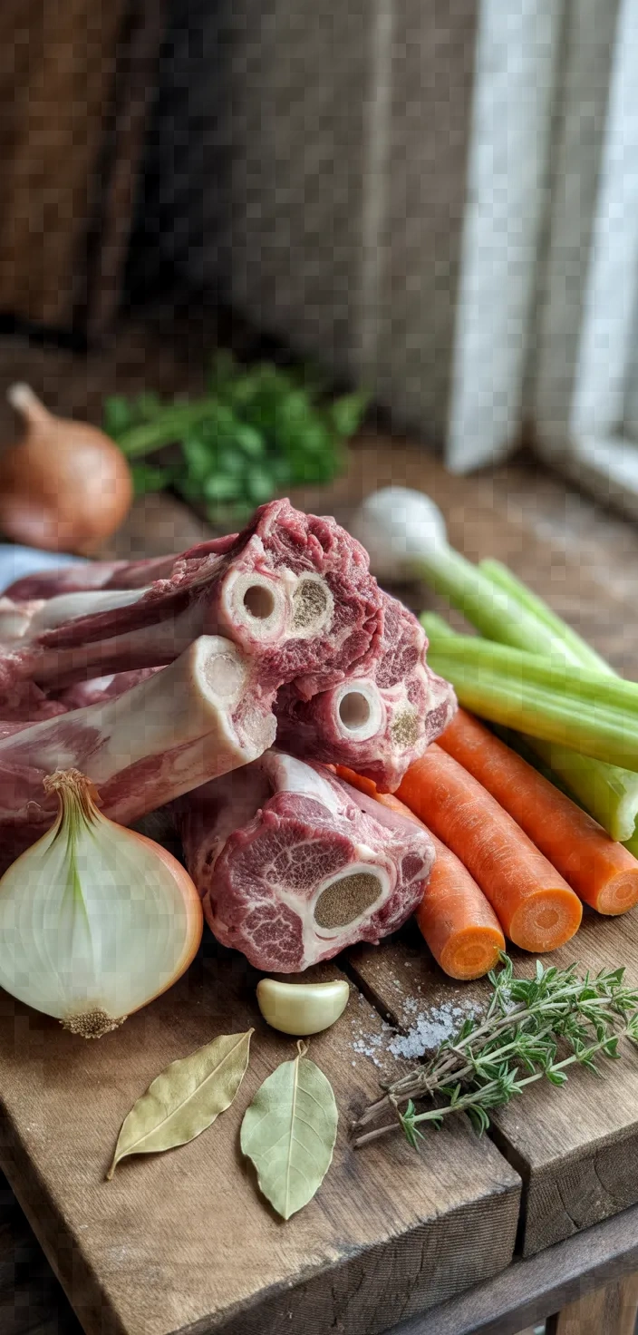 Ingredients photo for Pressure Cooker Bone Broth Recipe